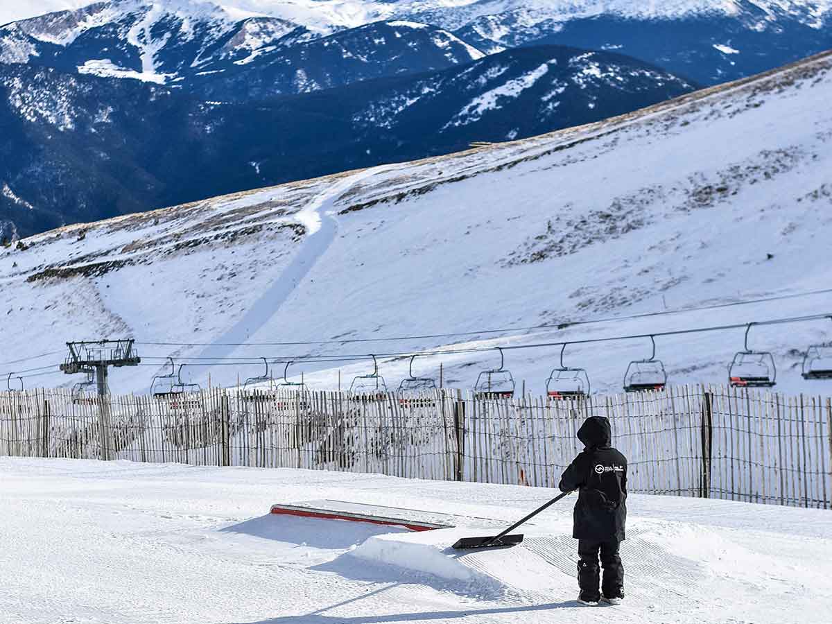 Finska čišćenje snega ski staza