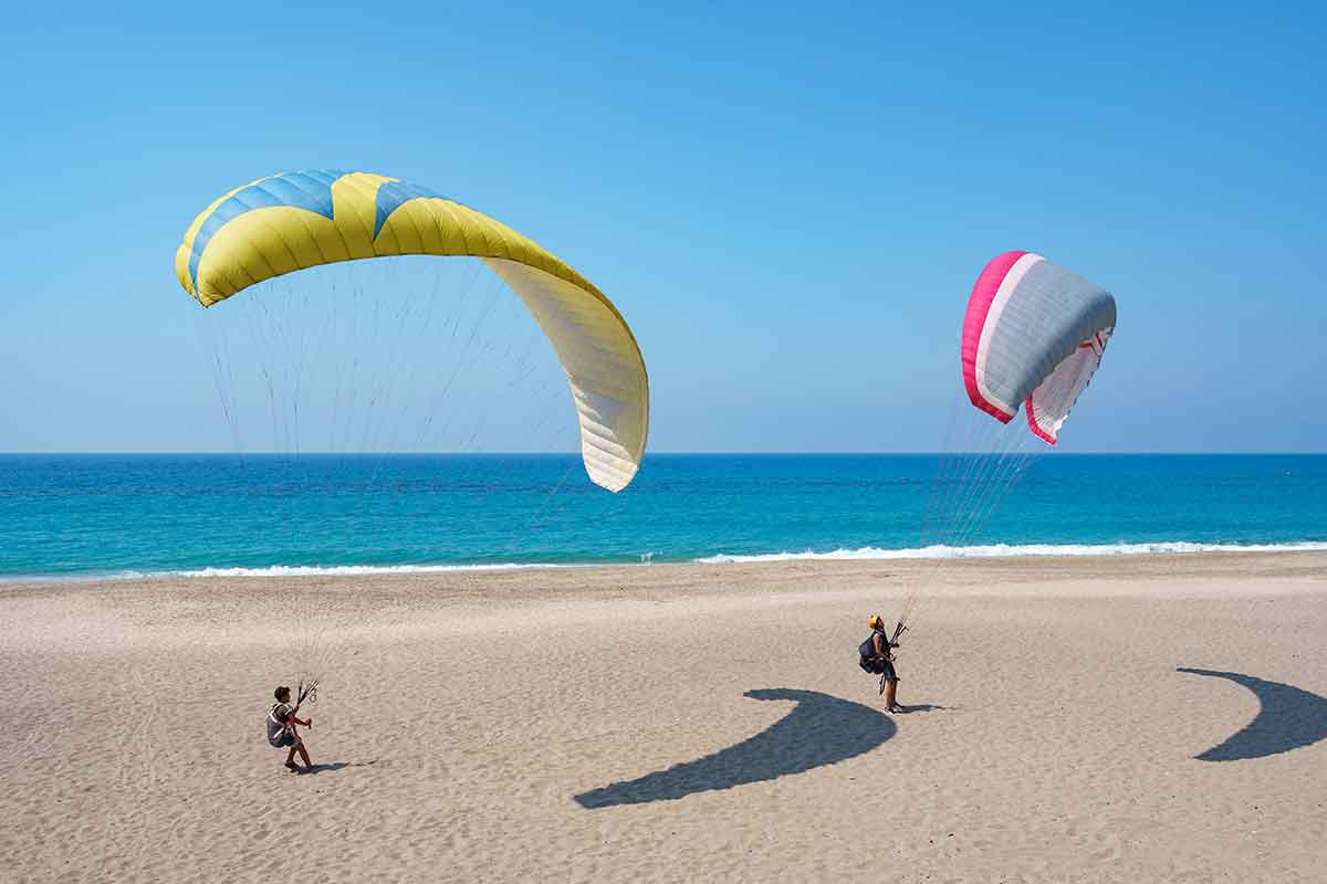 putovanja paraglajding plaža ekstremne aktivnosti