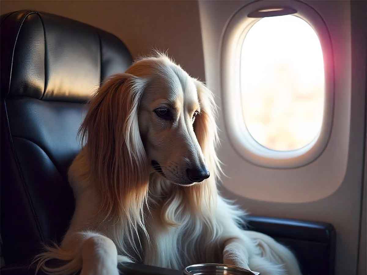 transport kućnih ljubimaca u kabini avion pas