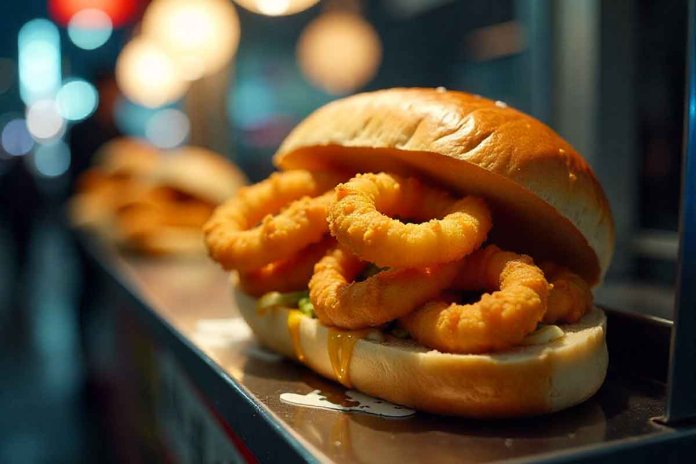 Bocadillo de calamares sendvic sa lignjama Bocadillo de calamares sendvic sa lignjama