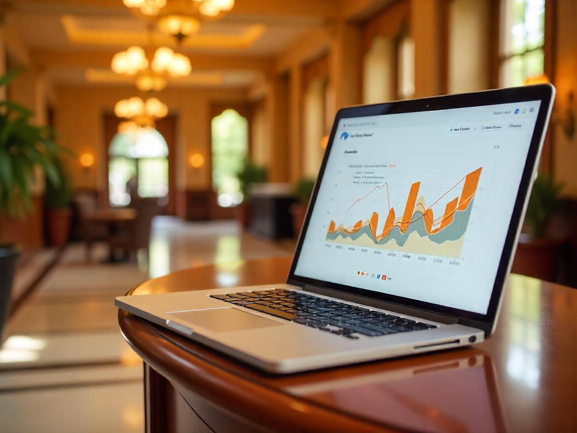 Hotel recepcija kompjuter marketing