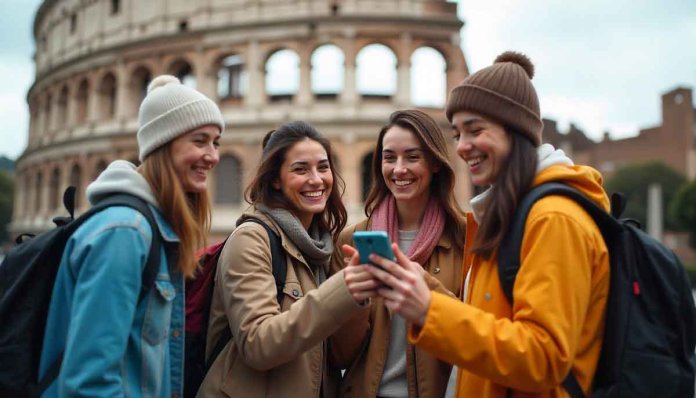 Turisti društvene mreže putovanja Turisti društvene mreže putovanja