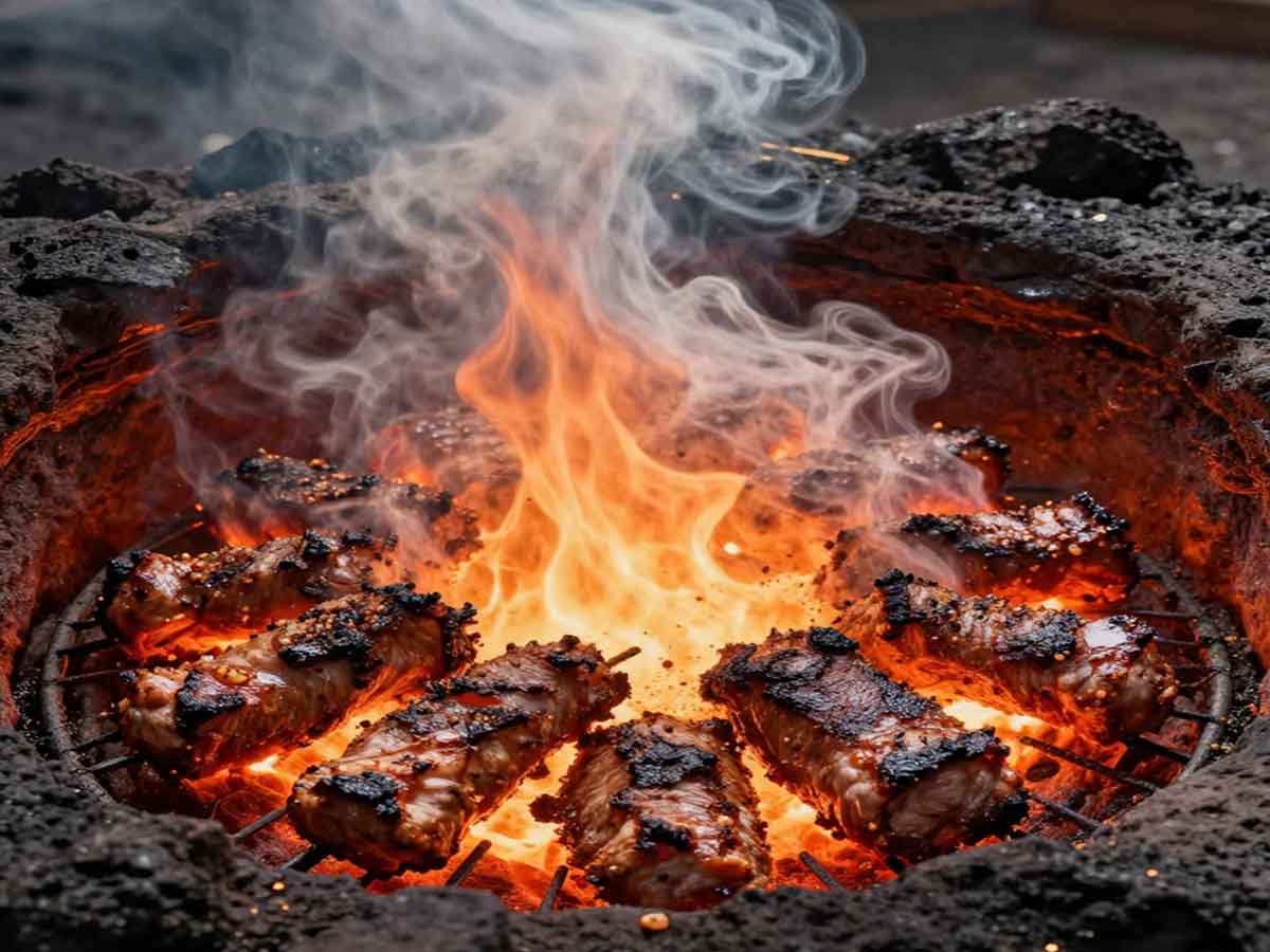 Vulkan rostilj gastronomija vatra