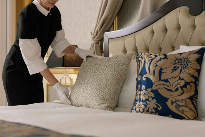 Hotel soba luksuz tekstil krevet jastuk posteljina Hotel soba luksuz tekstil krevet jastuk posteljina