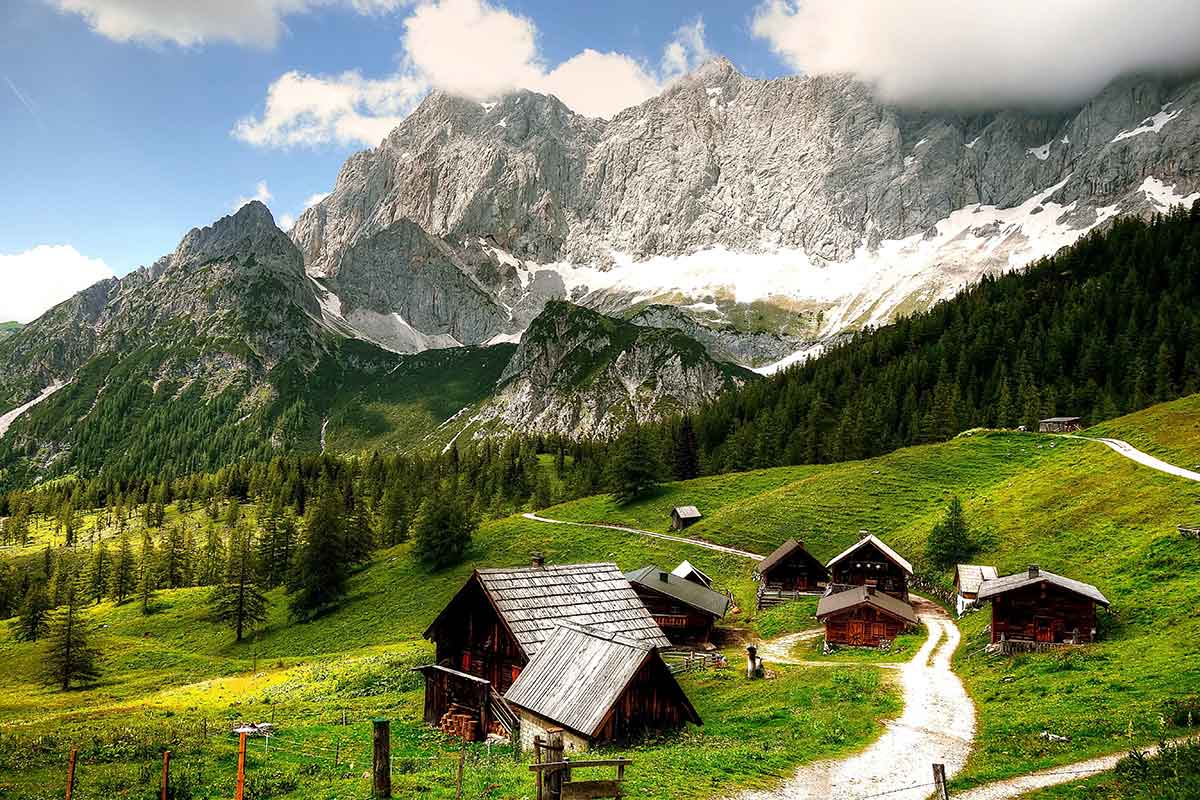 Šladming-Dahštajn austrija alpi leto
