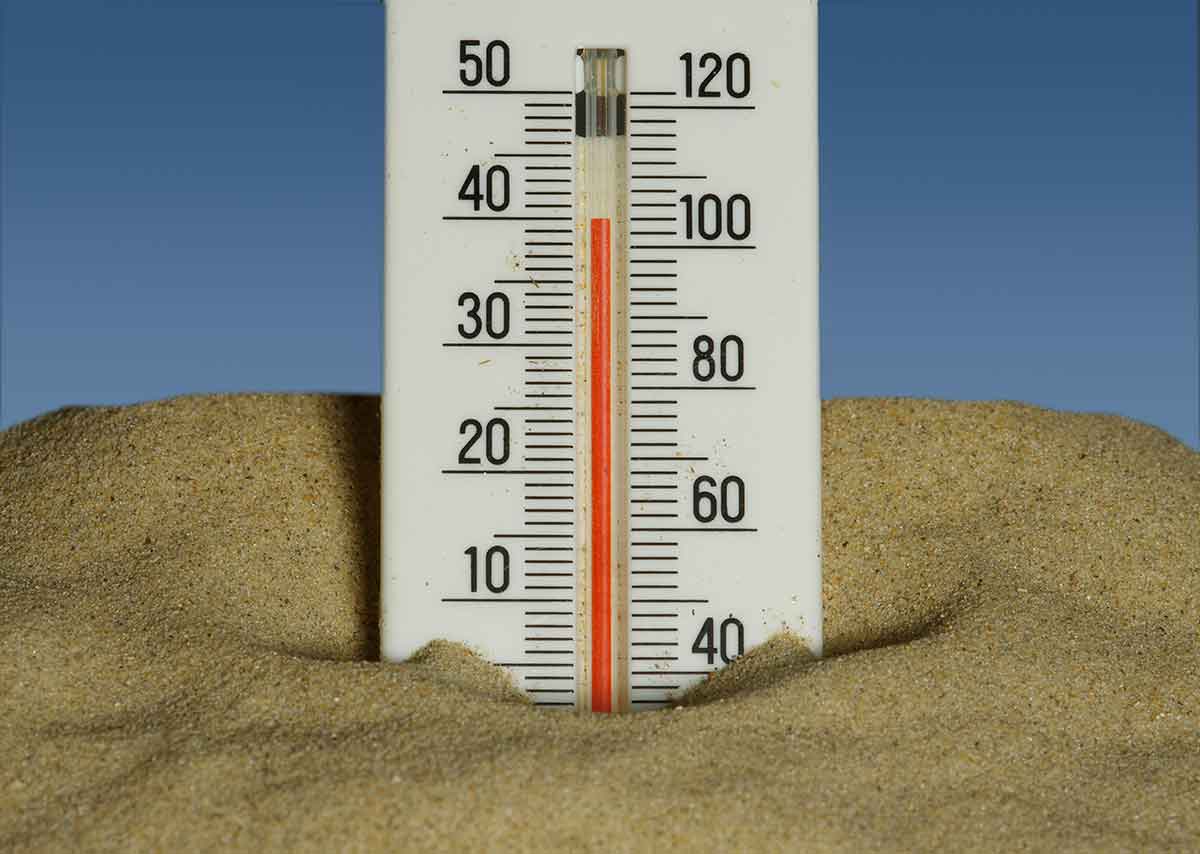 Klima termometar klimatske promene leto temperatura