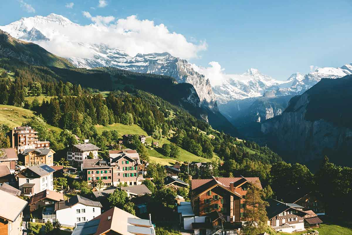 Vengen švajcarska priroda alpi